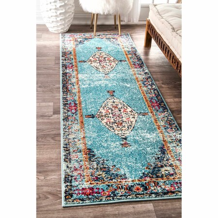 Nuloom Vintage Medallion Veronica Area Rug 2ft 6in x 6ft KKCB26A-2606